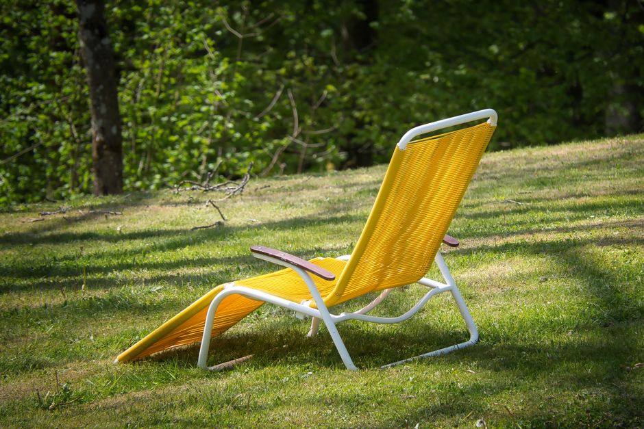 Luxe luie stoel op het terras. Luxe luie stoel op het terras.
